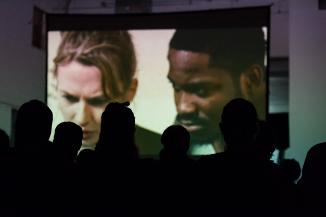 Romas' debut film, 'We Will Riot', screening at the Bushwick Film Festival, New York.